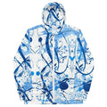 Men's white windbreaker – лек ветровик за мъже с цип и качулка, преден изглед