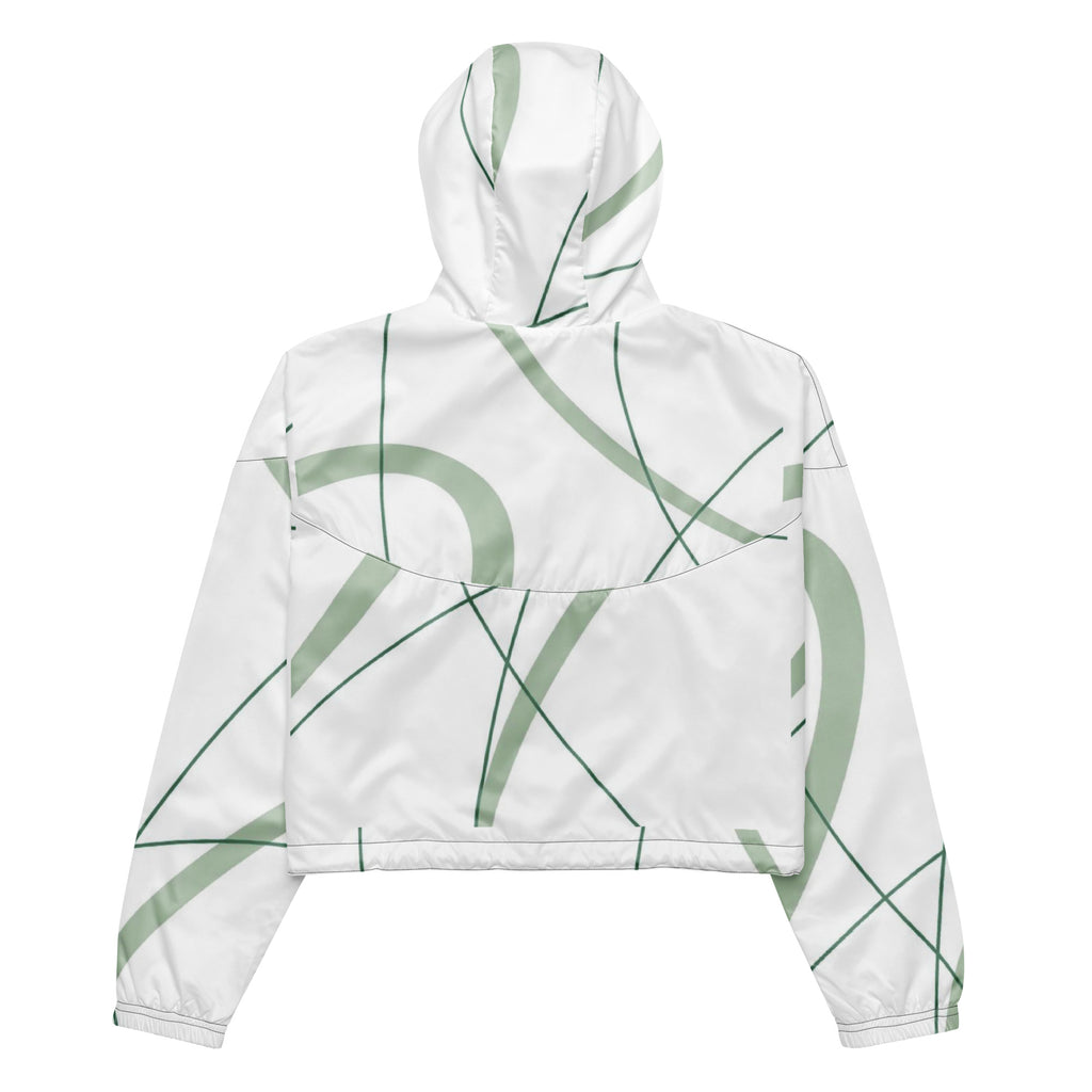 Women's cropped windbreaker jacket – lightweight, waterproof, breathable mesh lining, stylish outdoor wear
