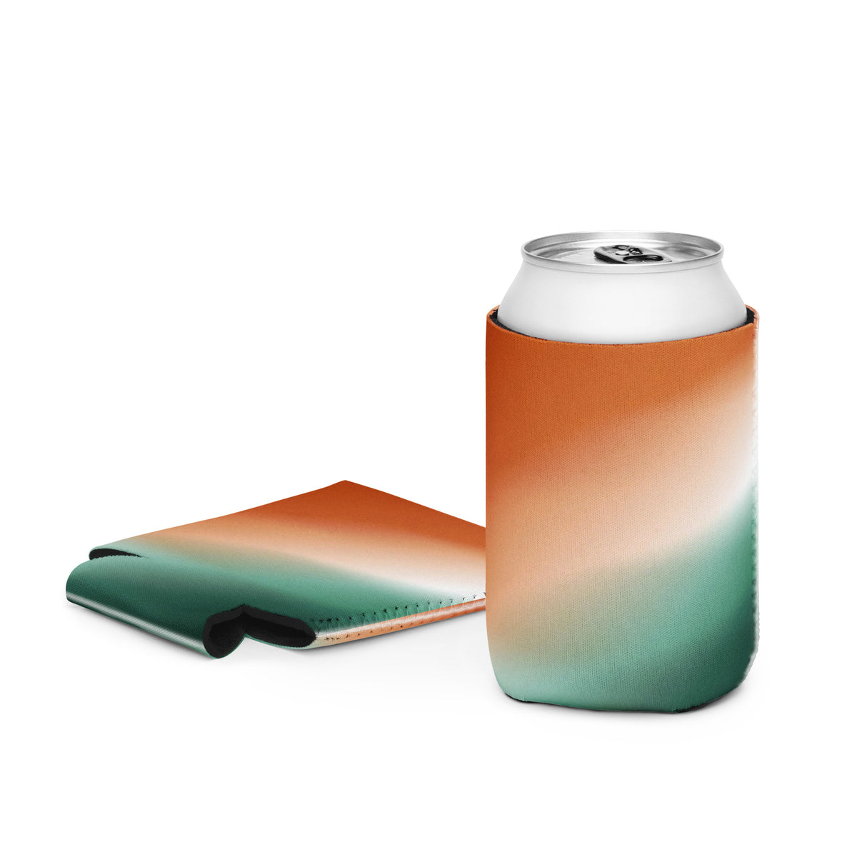 Бял regular can cooler от неопрен с принт, водоустойчив, 12×10 cm – Everyday Prints & Gifts
