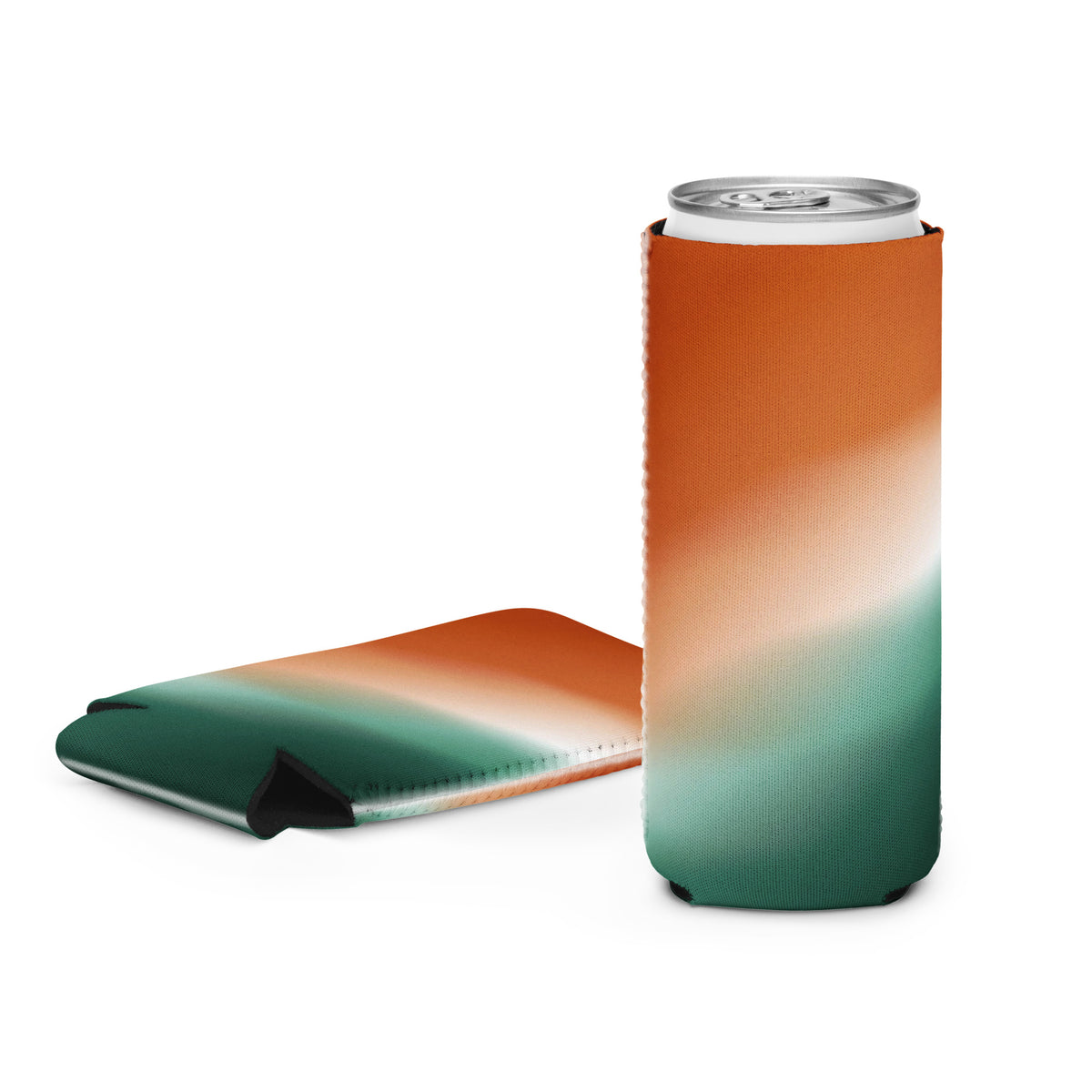Бял regular can cooler от неопрен с принт, водоустойчив, 12×10 cm – Everyday Prints & Gifts
