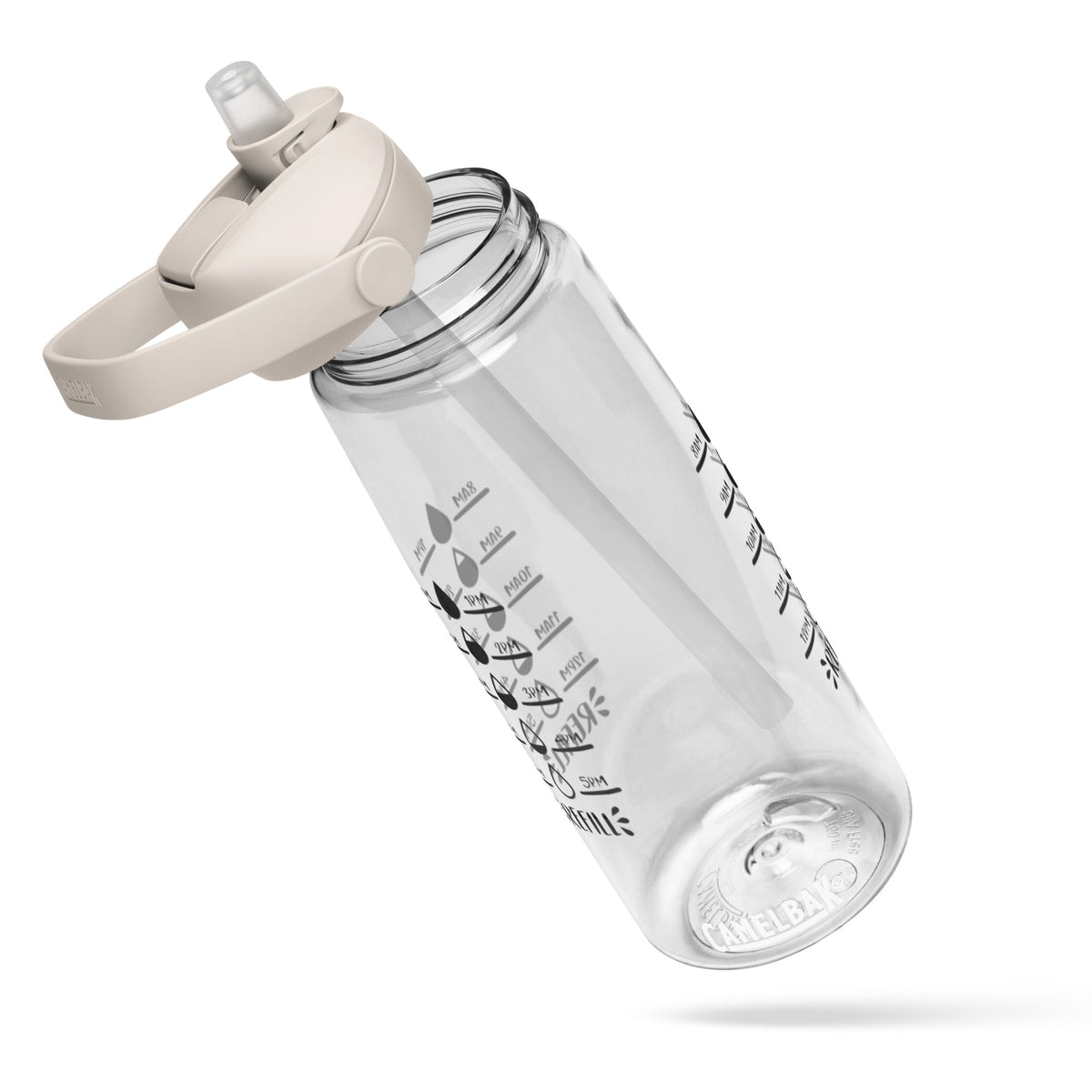 Aesthetic flip straw water bottle 25 oz – lightweight, leak-proof, ideal for gym and school