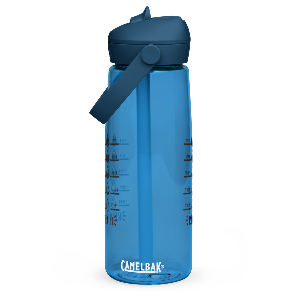 Шише за вода с флип сламка 739 мл – BPA-free Tritan® рециклирана пластмаса, преден изглед
