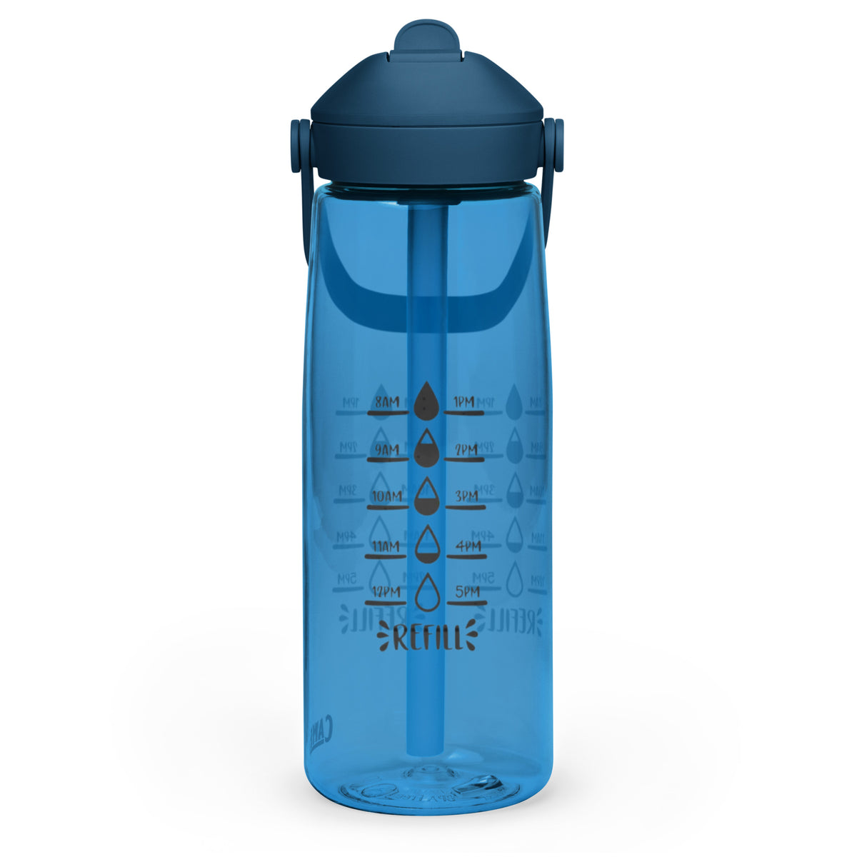 Шише за вода с флип сламка 739 мл – BPA-free Tritan® рециклирана пластмаса, преден изглед