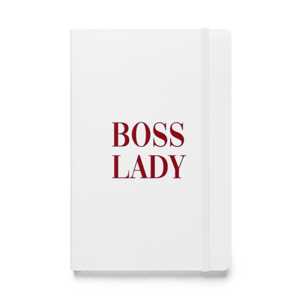 White hardcover journal notebook 5.5x8.5 inch with satin ribbon bookmark – elegant gift for creatives and professionals
