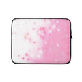 Розово-бял калъф за лаптоп 13″ преден изглед | Pink White Laptop Sleeve 13″ front view