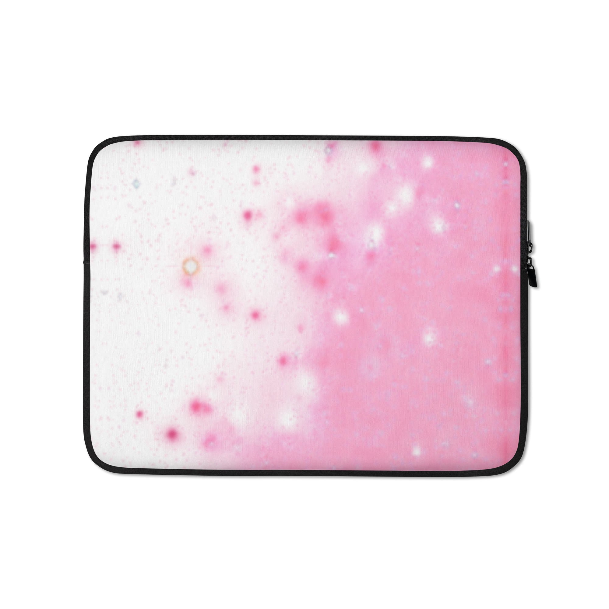 Розово-бял калъф за лаптоп 13″ преден изглед | Pink White Laptop Sleeve 13″ front view