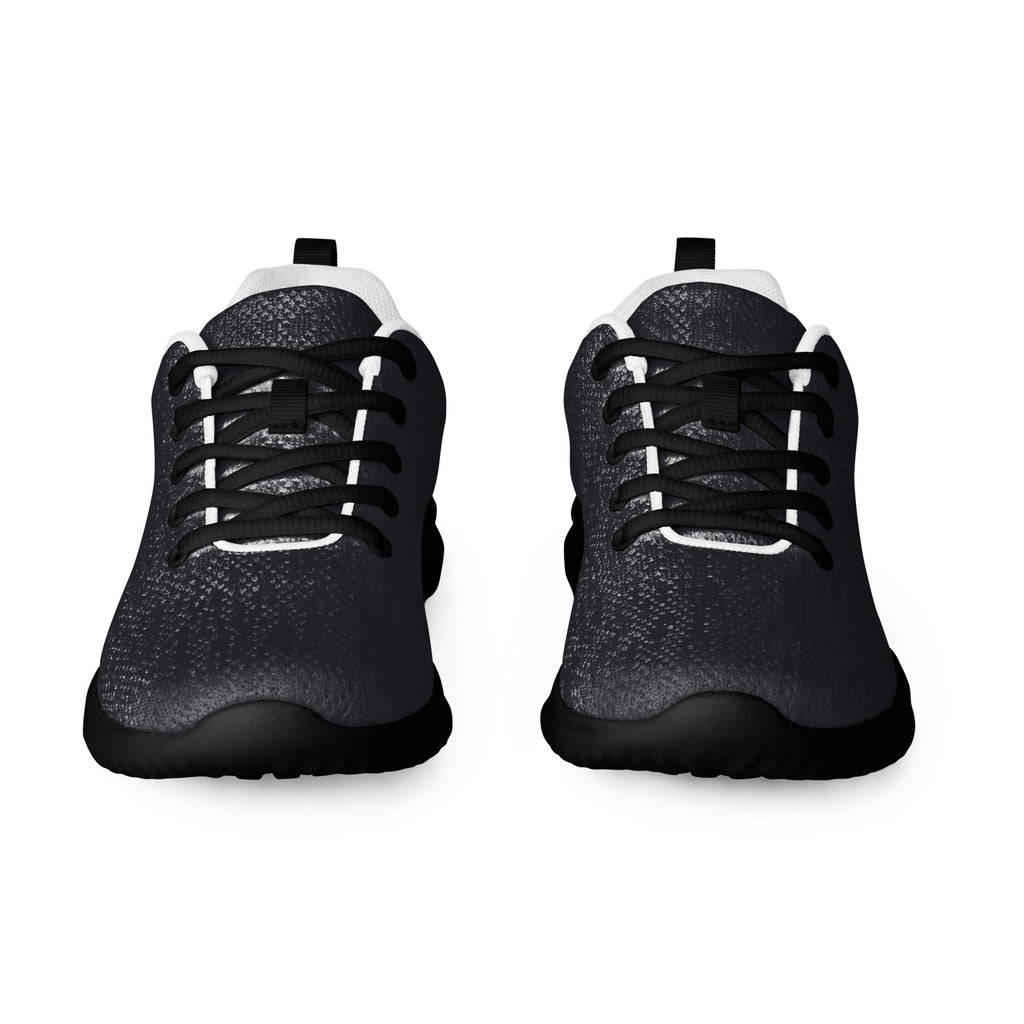 Men's Darkness athletic shoes – black ultralight flyknit sneakers, front view