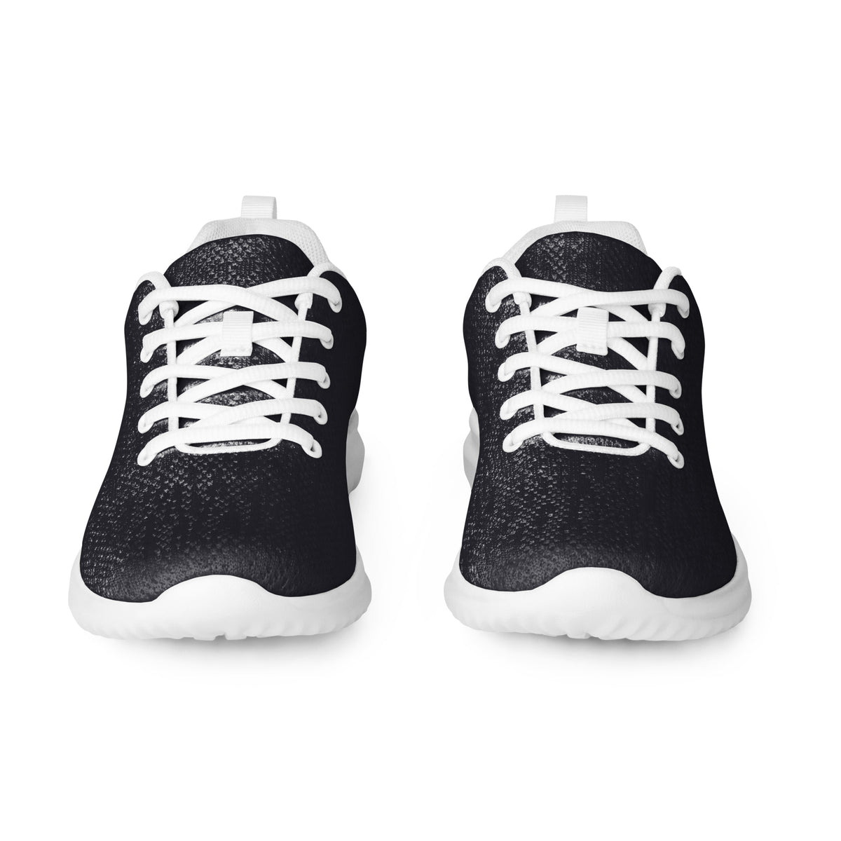 Men's Darkness athletic shoes – black ultralight flyknit sneakers, front view