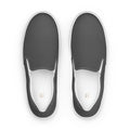 Мъжки платнени обувки без връзки с принт – изглед отпред | Men's printed slip-on canvas shoes – front view
