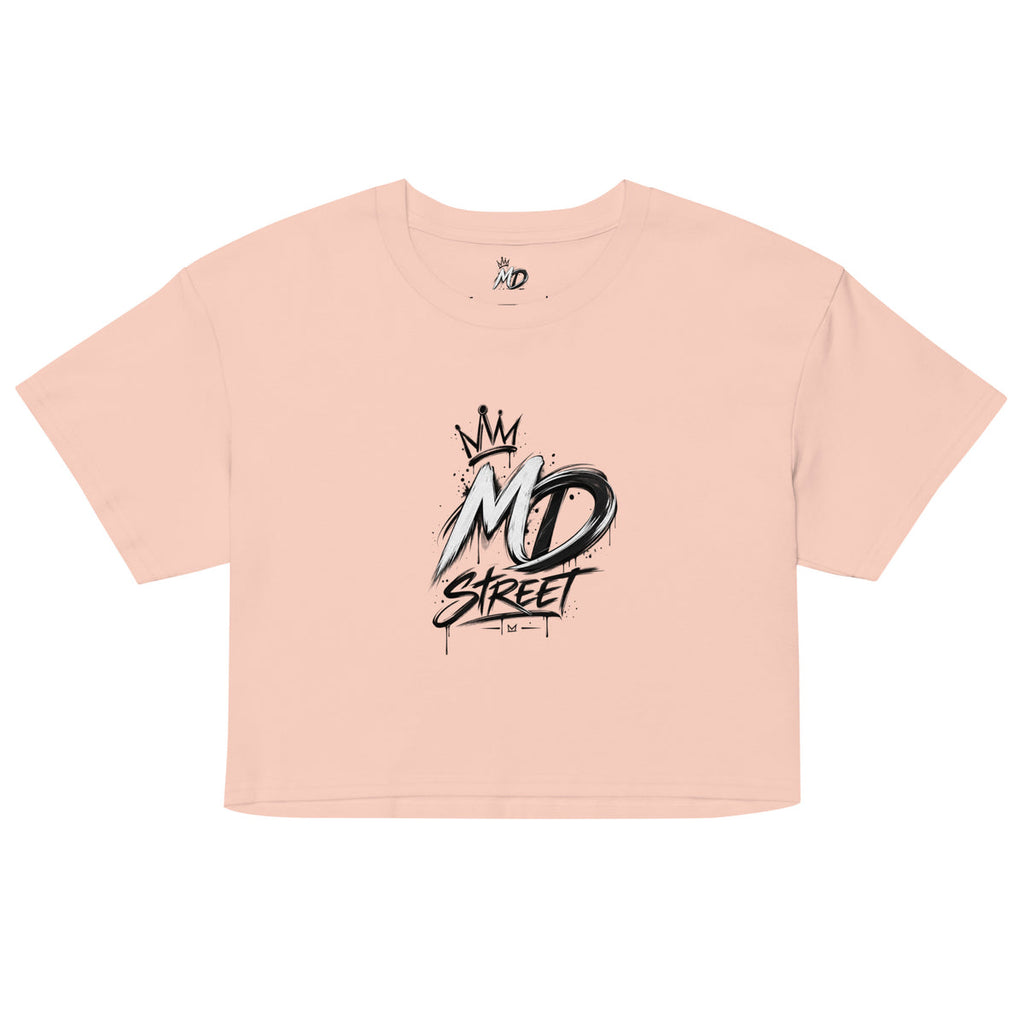 DM STREET Women’s Crop Top & Shorts Set – Дамски Streetwear Комплект