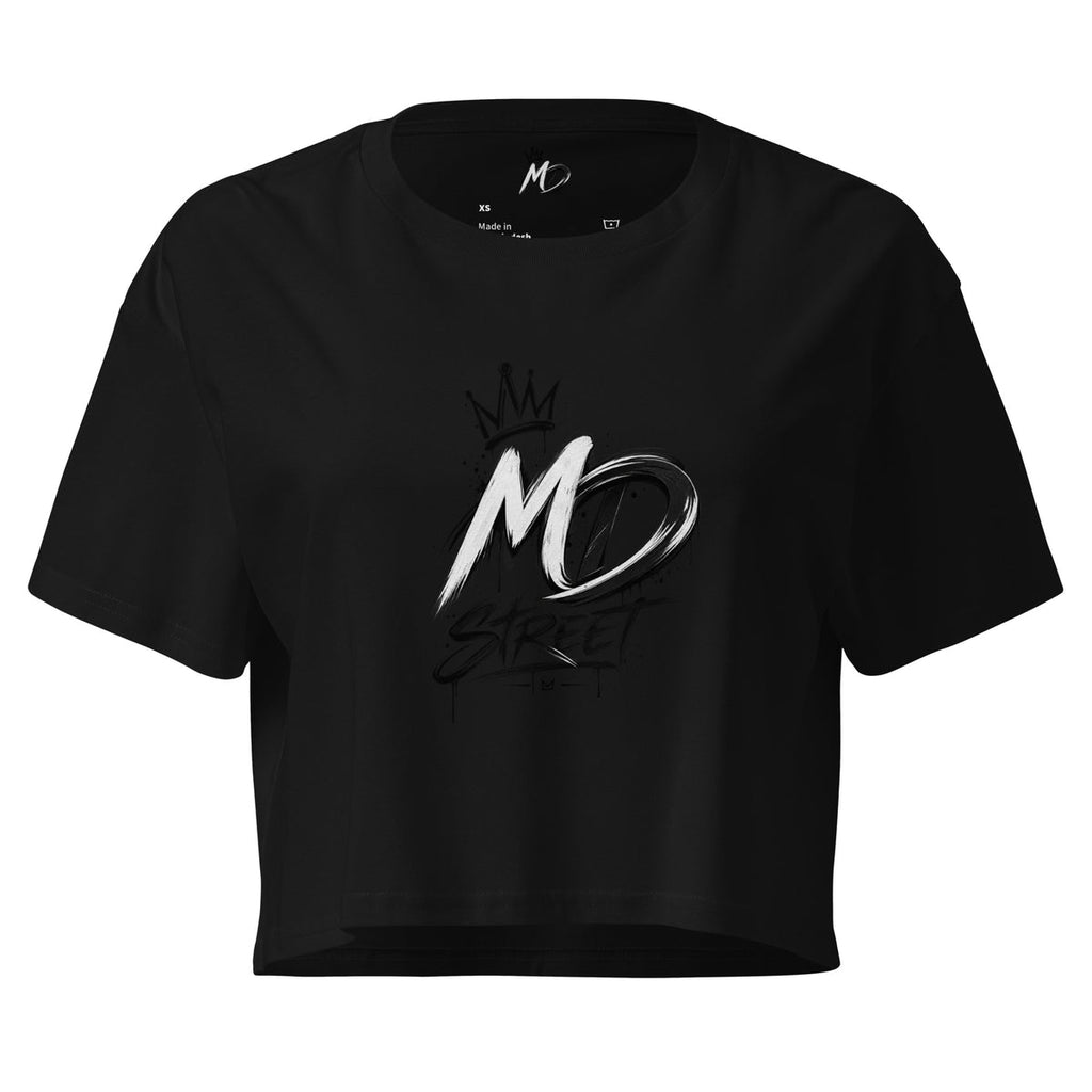DM STREET Women’s Crop Top & Shorts Set – Дамски Streetwear Комплект