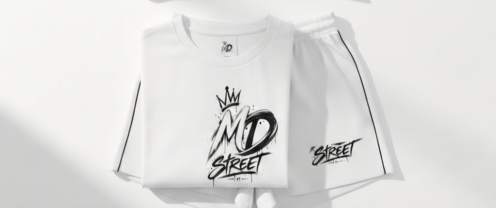 DM STREET Women’s Crop Top & Shorts Set – Дамски Streetwear Комплект