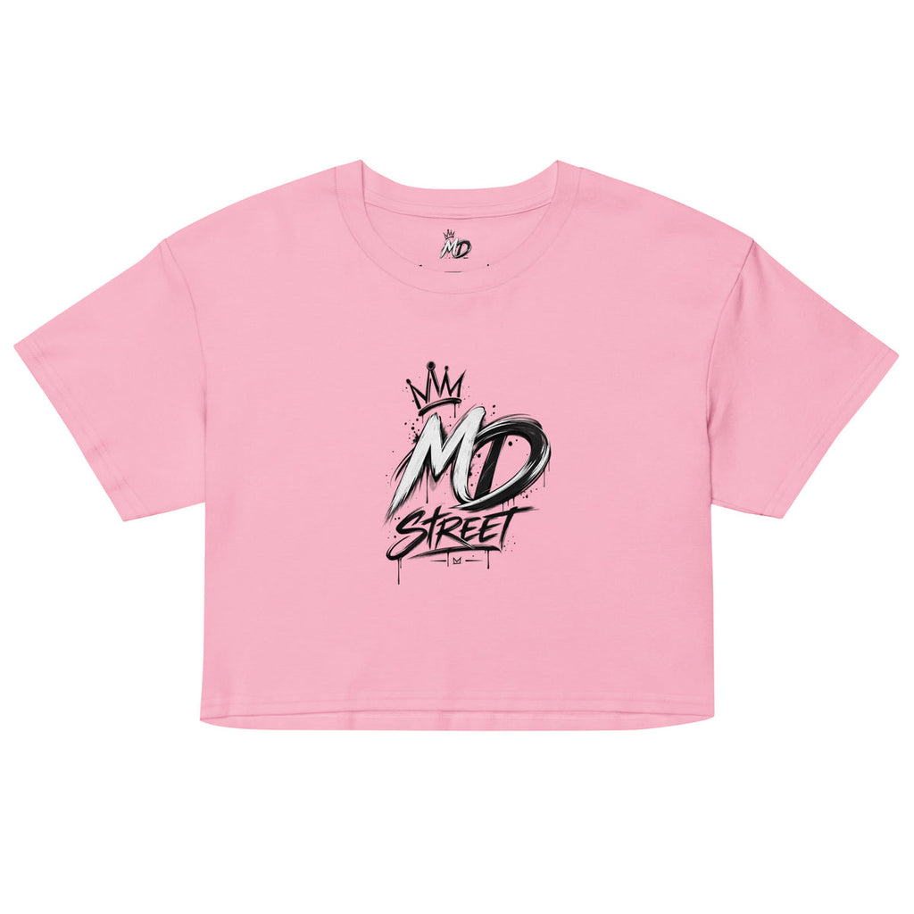 DM STREET Women’s Crop Top & Shorts Set – Дамски Streetwear Комплект