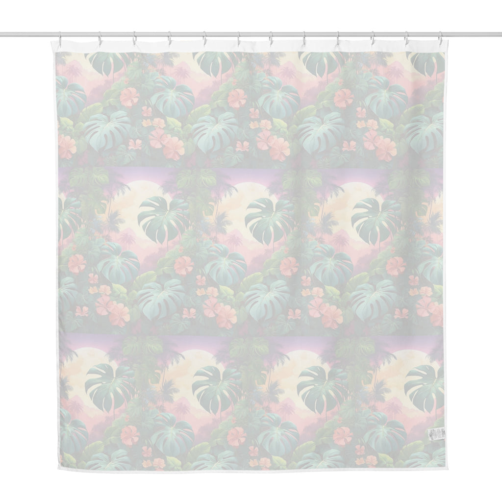 Водоустойчива душ завеса от полиестер с принт, 180×188 см – задна страна, Everyday Prints & Gifts
