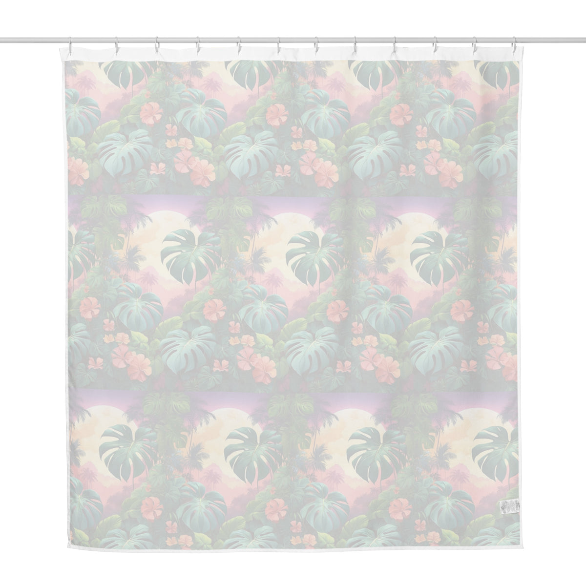 Водоустойчива душ завеса от полиестер с принт, 180×188 см – задна страна, Everyday Prints & Gifts
