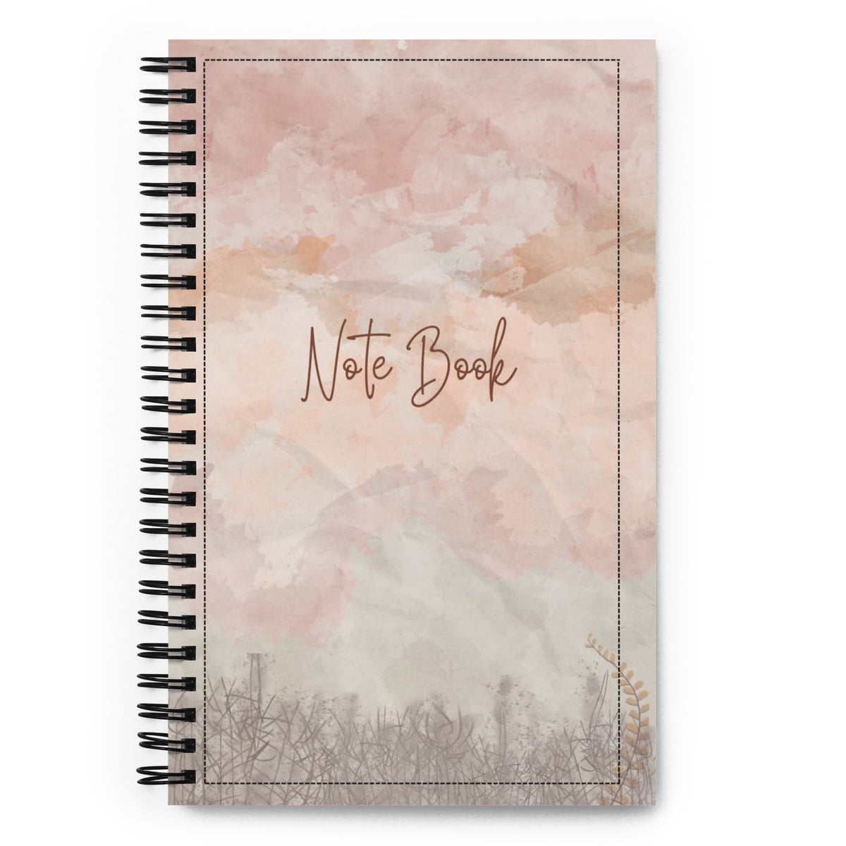 Aesthetic spiral notebook with soft-touch cover and dotted pages – стилна тетрадка за училище и творчество
