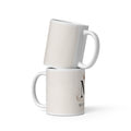 Бяла гланцова чаша MD-Monarch 11 oz преден изглед | White Glossy Mug MD-Monarch 11oz front view