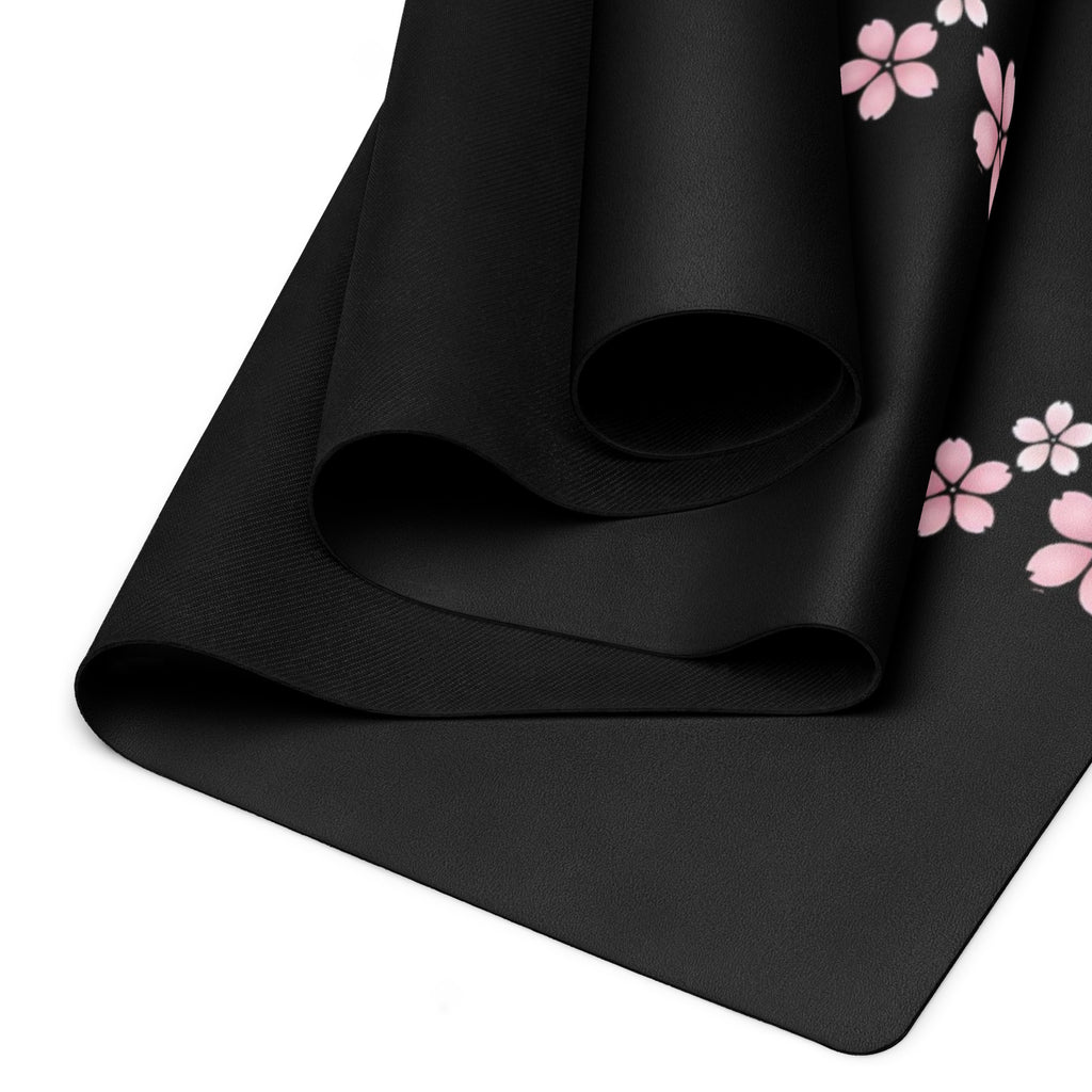 Yoga mat with anti-slip rubber bottom and microsuede top - front view | Everyday Prints & Gifts

